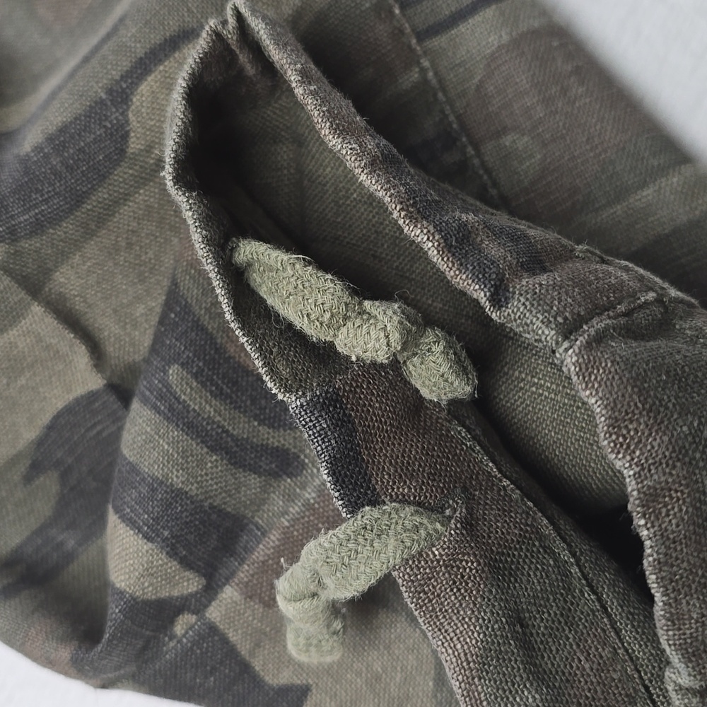 SANCTUARY X Anthropologie Discoverer Linen Camo Cargo Pants Size XS - Picture 10 of 16